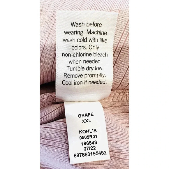 NWT NINE WEST Women Long Sleeve Pullover Round Neck Purple Maxi Dress Size XXL - Picture 14 of 14